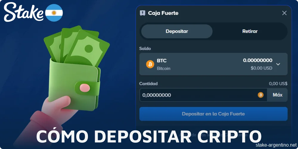 Guía sobre cómo depositar criptomonedas en Stake para jugadores de Argentina