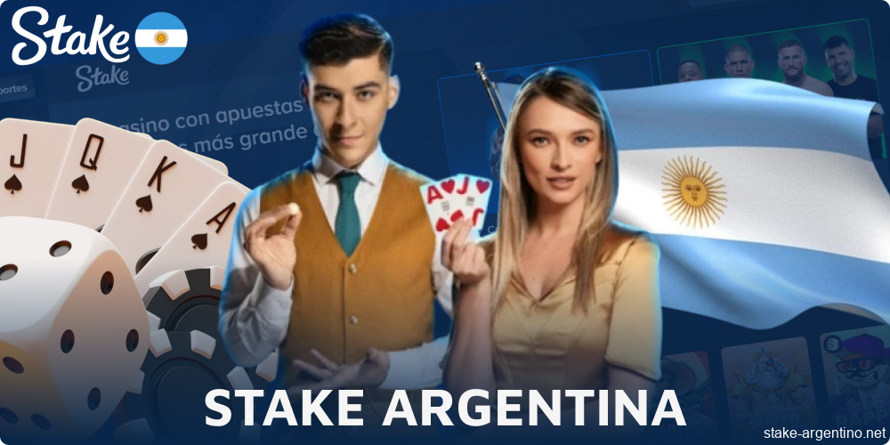 Sitio web de apuestas deportivas y casino Stake disponible para jugadores de Argentina